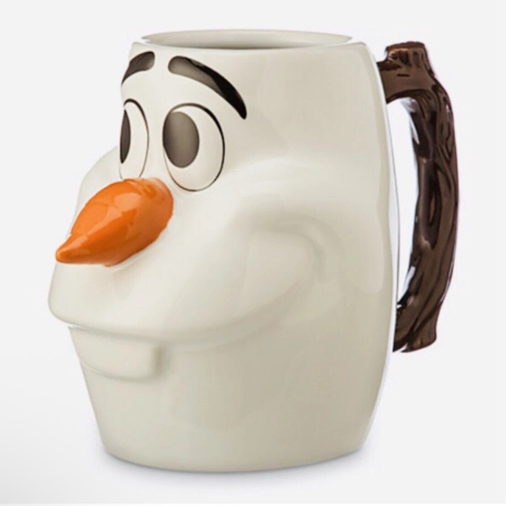Disney Parks Frozen 3D Olaf Snowman Mug Head Ceramic Coffee Cup Mug